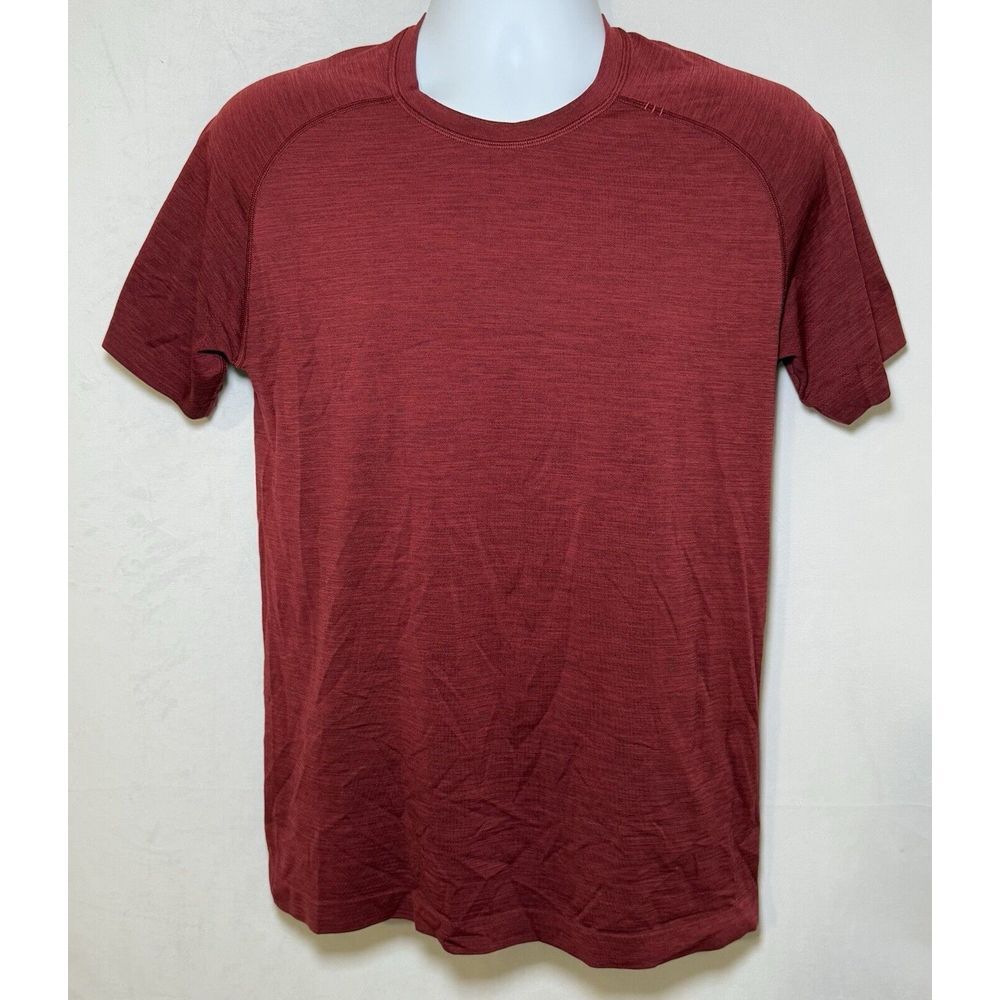 Lululemon‎ Men's Medium Red" Get Outside Get Sweaty Time To Get Dirty" Tee